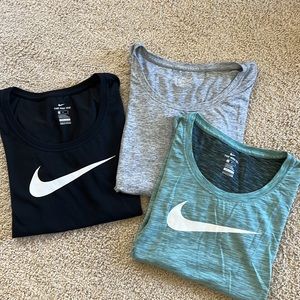 3 Nike Dri-Fit Women’s Tshirts, size medium